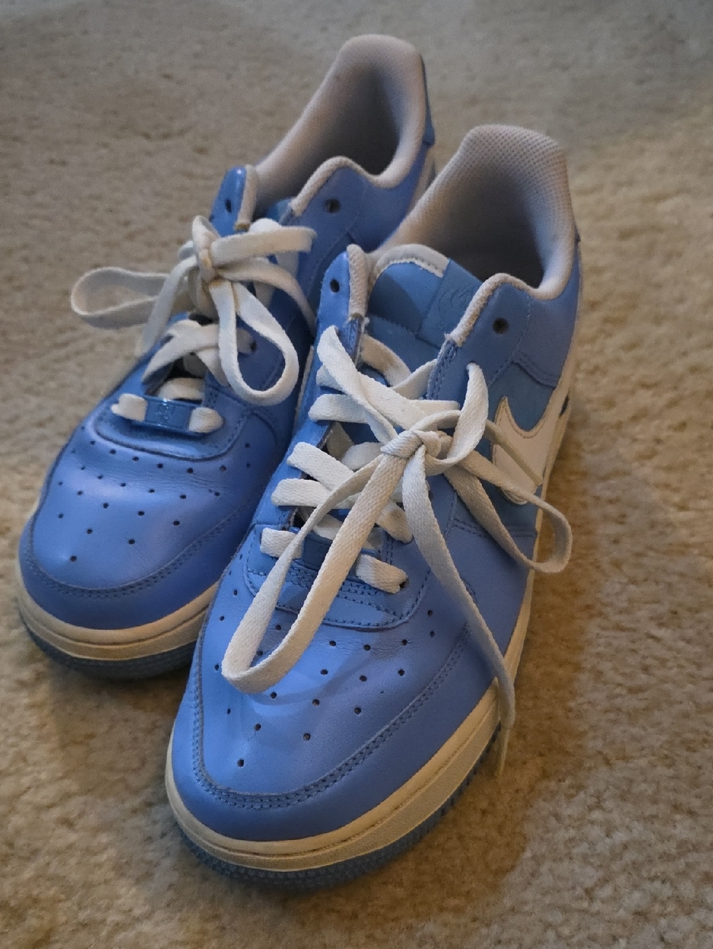 NIKE Airforce 1 '07 baby blue sneakers  sz 8.5